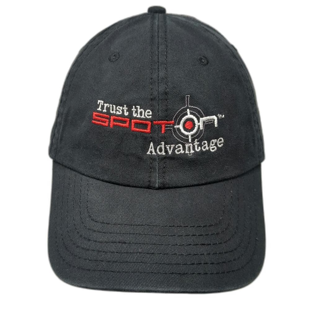 Otto Baseball Cap Black One Size Nikon Hunting Spot On Target Logo Strapback Hat